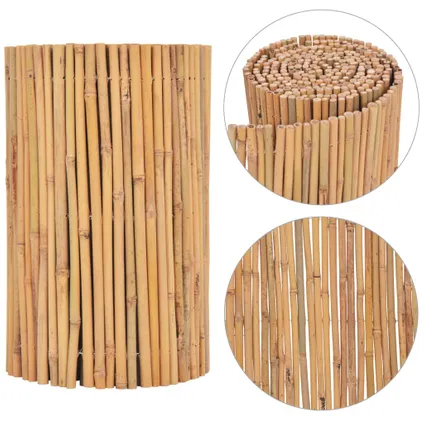 vidaXL - Bamboe - Scherm 500x50 cm bamboe - TLS142682 4
