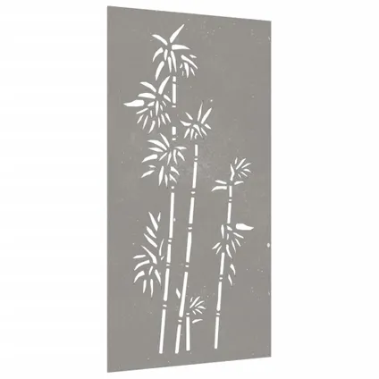 vidaXL - Staal - Wanddecoratie tuin bamboe-ontwerp 105x55 cm - TLS824484 3