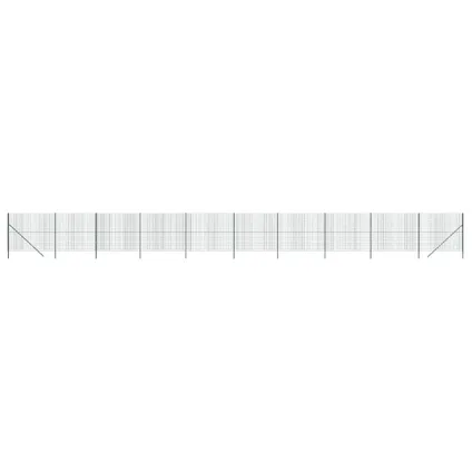 The Living Store - Acier - Clôture en treillis métallique vert 2x25 m acier - TLS154094 2