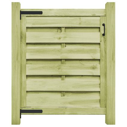 The Living Store - Hout - Poort 100x100 cm groen geïmpregneerd grenenhout - TLS45309