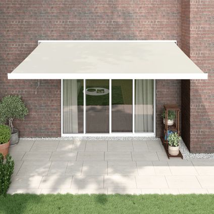 The Living Store - Stof - Luifel uittrekbaar 4x3 m stof en aluminium - TLS315452