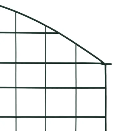 The Living Store - Acier - Ensemble de clôture de jardin arquée 77,5x78,5 cm - TLS146103 4