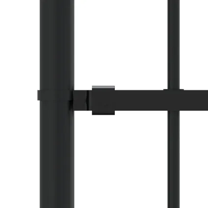 vidaXL - Staal - Tuinhek met spijlpunten 190 cm gepoedercoat staal - TLS151082 5