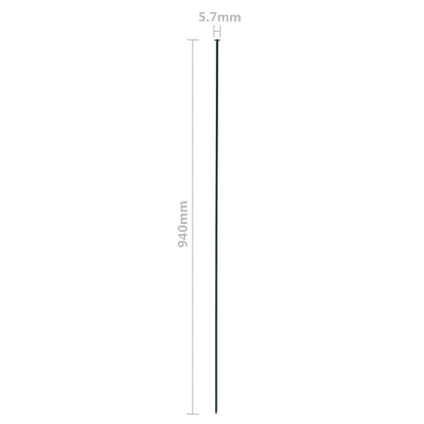 vidaXL - Staal - Schuttingset 77,5x64 cm groen - TLS146102 8