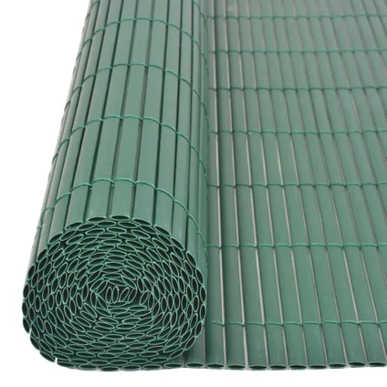 vidaXL - PVC - Tuinafscheiding dubbelzijdig 90x500 cm PVC groen - TLS43628 5