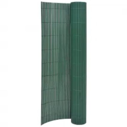 vidaXL - PVC - Tuinafscheiding dubbelzijdig 110x500 cm groen - TLS317162