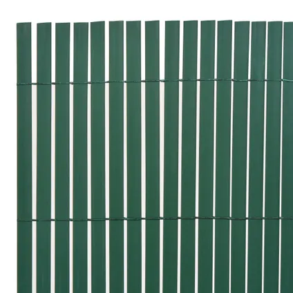 The Living Store - PVC - Clôture de jardin double face 110x500 cm Vert - TLS317162 5