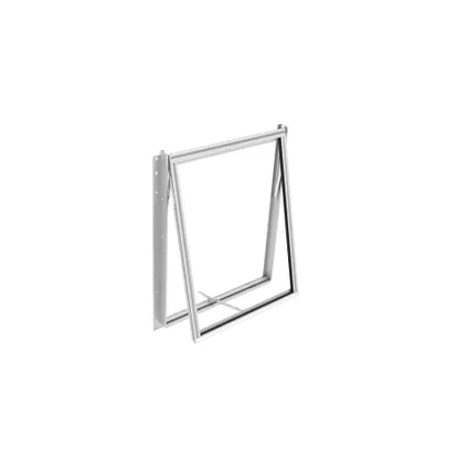 Fenêtre latérale Vitavia Z aluminium anodisé sans vitrage 86,2x70,8cm 2