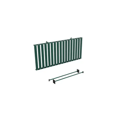 Kit voor een opvouwbare aluminium tafel met de afmetingen 120 x 56 x 81cm (b x d x h) in de kleur smaragd. 5