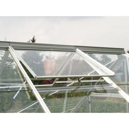 Set voor een dakraam van 57,3 x 61,6 cm van geanodiseerd aluminium zonder beglazing in de kleur geanodiseerd aluminium.