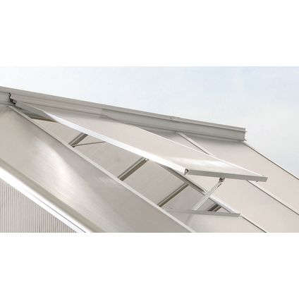 Set voor een dakraam van 66,7 x 61,5 cm van geanodiseerd aluminium zonder beglazing in de kleur geanodiseerd aluminium.