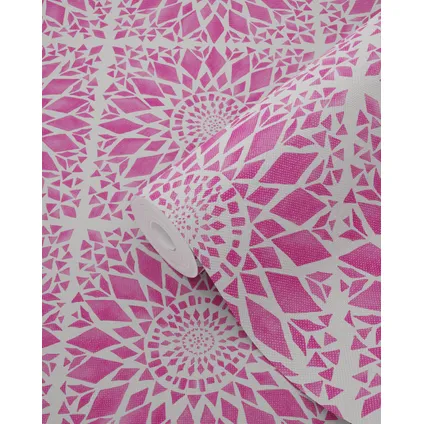 ESTAhome behang tegelmotief roze - 53 cm x 10,05 m - 148610 7