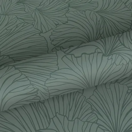 ESTAhome behangpapier ginkgo bladeren vergrijsd groen - 0.53 x 10.05 m - 139616 6