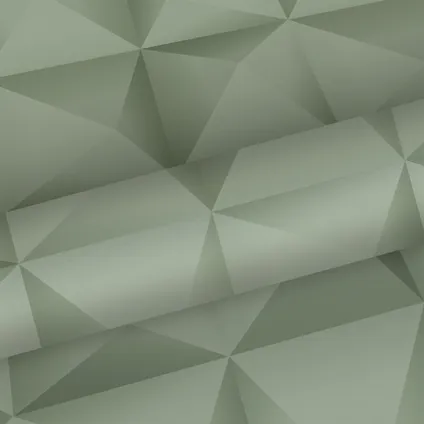 Origin Wallcoverings eco-texture vliesbehang 3D-motief licht vergrijsd groen 7