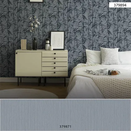 Livingwalls behang bamboe grijs en zwart - 53 cm x 10,05 m - AS-379894 7