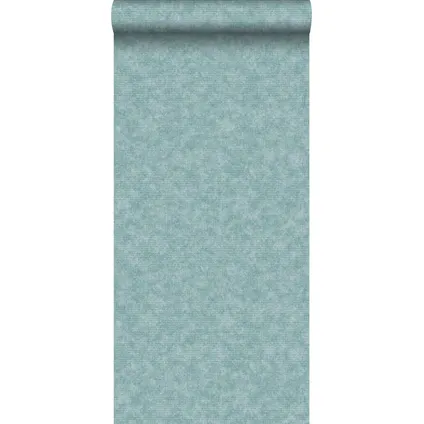 ESTAhome behang effen aqua groen - 53 cm x 10,05 m - 148306
