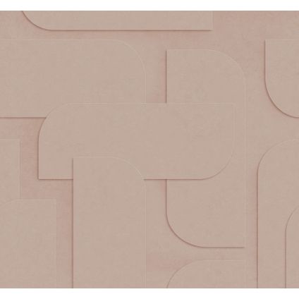 ESTAhome papier peint panoramique effet 3D rose clair - 3 x 2.79 m - 159380