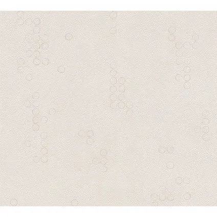 A.S. Création behangpapier stip beige - 53 cm x 10,05 m - AS-377633