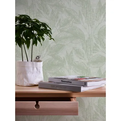 A.S. Création behang bloemmotief groen - 53 cm x 10,05 m - AS-378363 4
