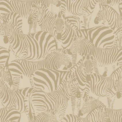 Origin Wallcoverings behang zebra's beige - 50 x 900 cm - 347910 7