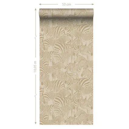 Origin Wallcoverings behangpapier zebra's beige - 50 x 900 cm - 347910 8