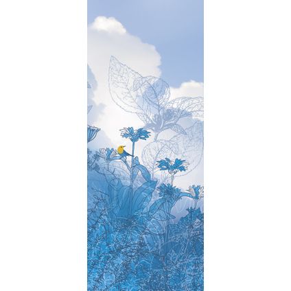 Sanders & Sanders fotobehangpapier blauwe lucht paneel blauw - 100 x 250 cm - 611953