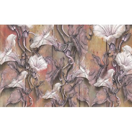 Sanders & Sanders papier peint panoramique fleurs de cerisier beige et rose - 400 x 250 cm - 611963