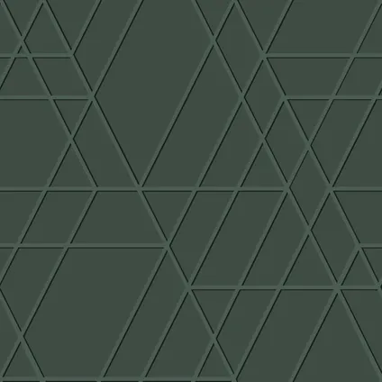 ESTAhome behangpapier grafisch 3D motief donkergroen - 50 x 900 cm - 139606 7