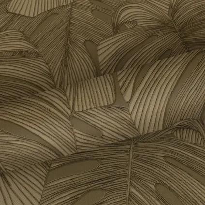 Origin Wallcoverings behang 3D-motief bladeren bruin - 50 x 900 cm - 347918 6