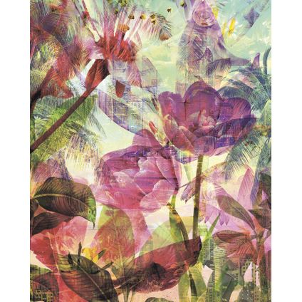 Sanders & Sanders fotobehang bloemen multicolor - 200 x 250 cm - 611925