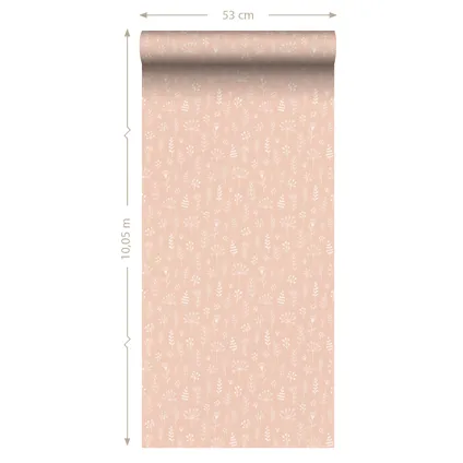ESTAhome behang bloemmotief zacht roze - 0.53 x 10.05 m - 139752 9