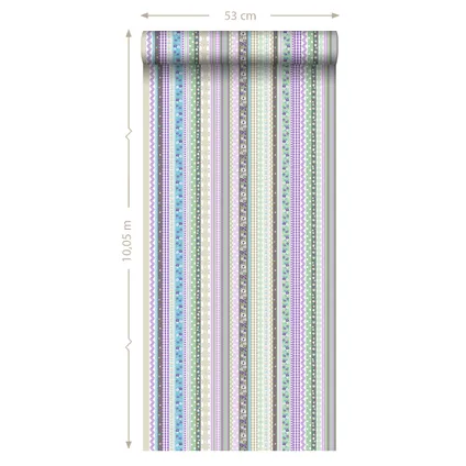 ESTAhome behang lintjes pastelkleuren - 53 cm x 10,05 m - 138143 9