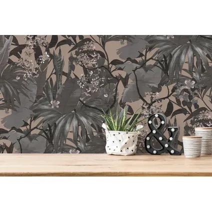 Livingwalls behang jungle-motief grijs en bruin - 53 cm x 10,05 m - AS-385225 6