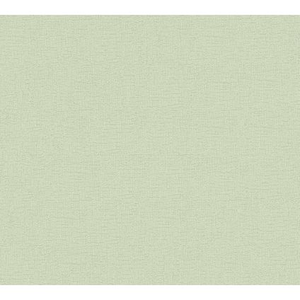 A.S. Création behang effen groen - 53 cm x 10,05 m - AS-378315