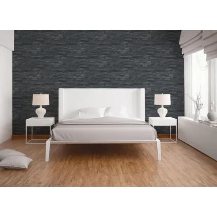 Livingwalls behang steen zwart en antraciet grijs - 53 cm x 10,05 m - AS-388134 4
