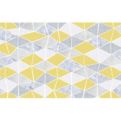 Sanders & Sanders papier peint panoramique graphique jaune et gris - 400 x 250 cm - 611900