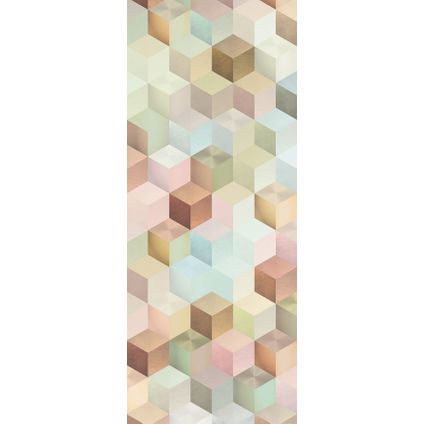 Sanders & Sanders papier peint panoramique cubes de panneaux multicolore - 100 x 250 cm - 611905