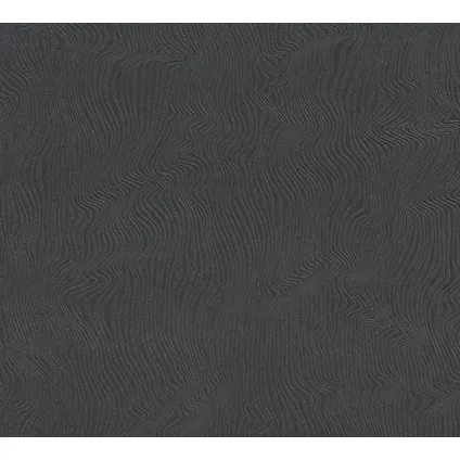 A.S. Création behangpapier 3D-motief zwart - 53 cm x 10,05 m - AS-377614