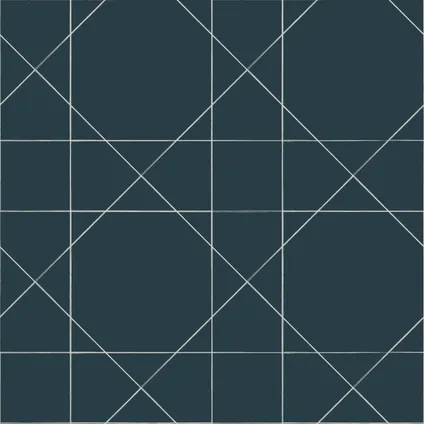 ESTAhome behang grafische lijnen donkerblauw - 0,53 x 10,05 m - 139093 6