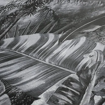 Livingwalls behang jungle-motief grijs en grijs - 53 cm x 10,05 m - AS-383564 4
