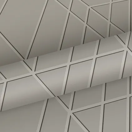 ESTAhome behang grafisch 3D motief taupe - 50 x 900 cm - 139600 8