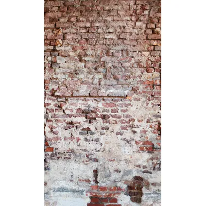One Wall one Role fotobehang steen rood, grijs en wit - 159 x 280 cm - AS-383351 2