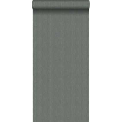 Origin Wallcoverings papier peint tissage à chevrons gris vert - 0,53 x 10,05 m - 347660