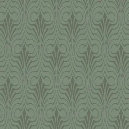 ESTAhome behang grafische vorm vergrijsd groen - 50 x 900 cm - 139636 8
