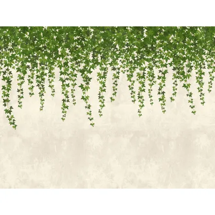 One Wall one Role fotobehang tropische bladeren groen en grijs - 371 x 280 cm 2