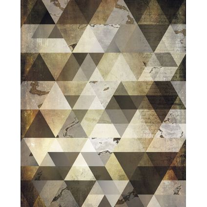 Sanders & Sanders fotobehangpapier steen beige, grijs en bruin - 200 x 250 cm