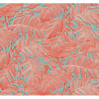 Sanders & Sanders papier peint panoramique Coralla rose et bleu - 300 x 280 cm - 612133