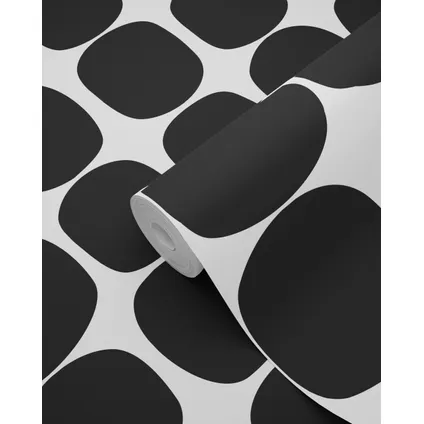 ESTAhome behang grafisch motief zwart wit - 0,53 x 10,05 m - 139090 9