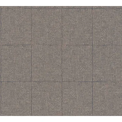 Livingwalls behang geometrische vormen bruin en grijs - 53 cm x 10,05 m - AS-385264 2