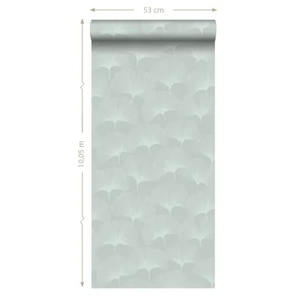 Origin Wallcoverings behangpapier ginkgo bladeren celadon groen - 0,53 x 10,05 m 9